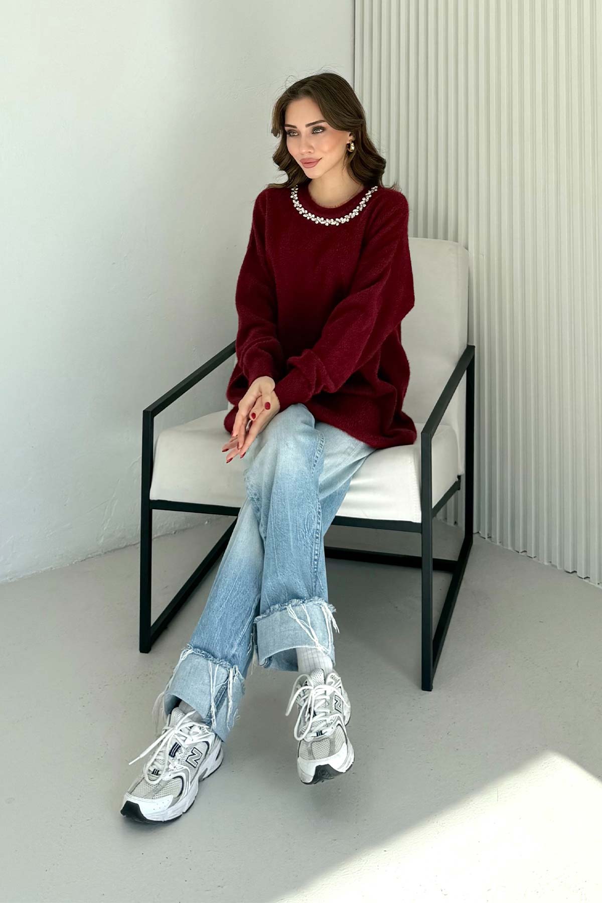 Taşlı Triko Kazak 70-2468