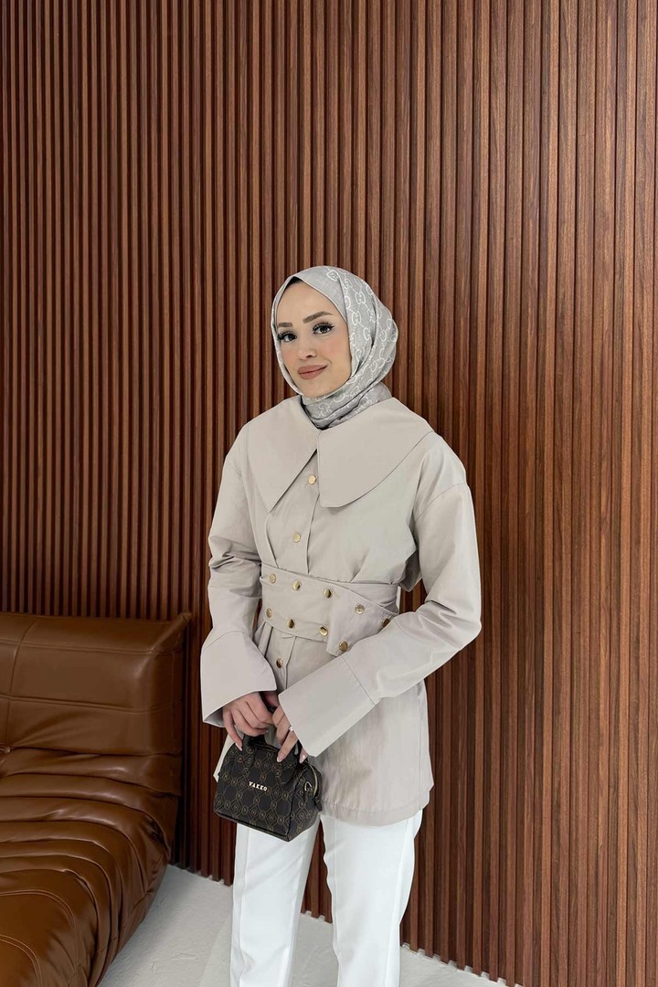 Çıtçıtlı Poplin Gömlek 3-2267