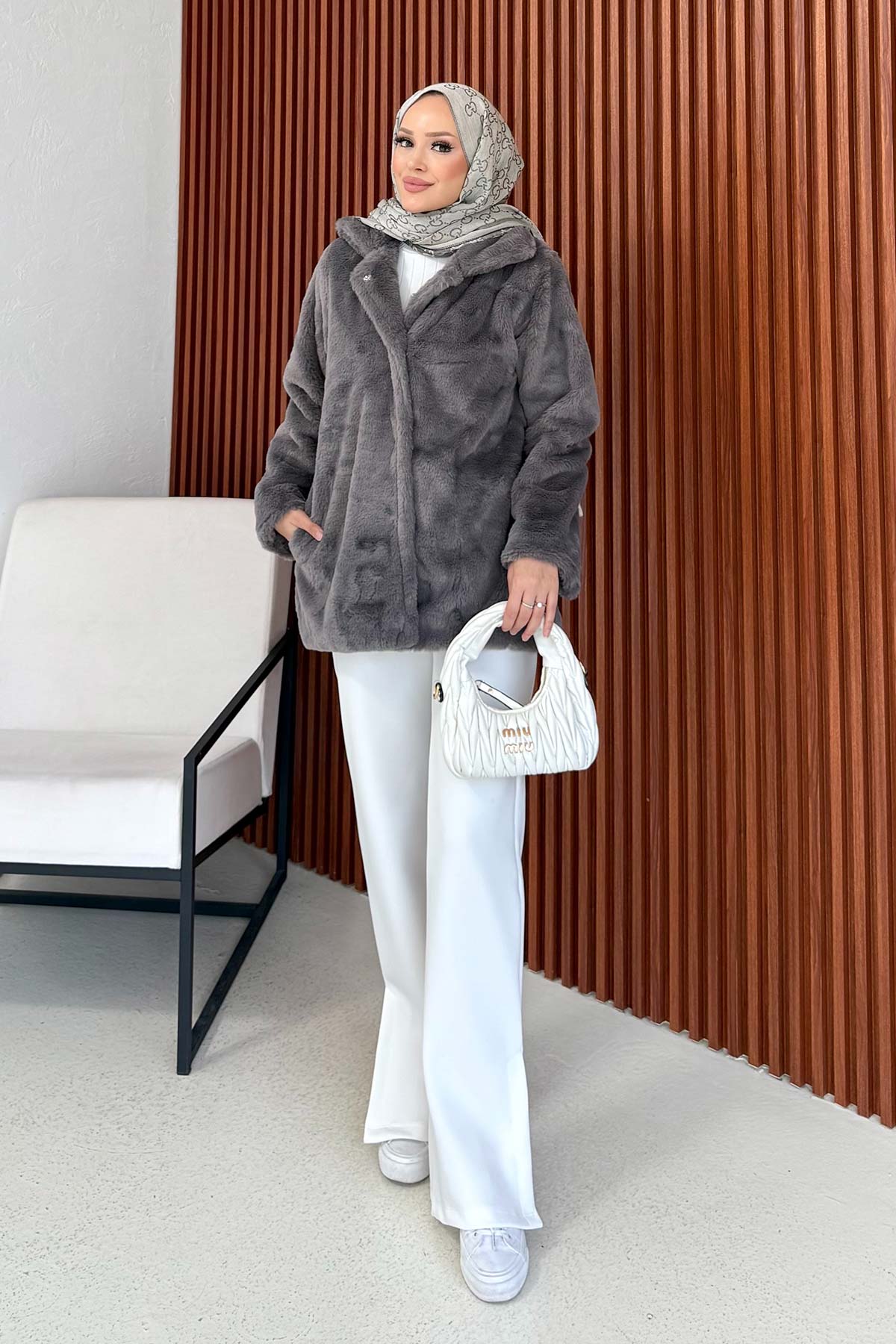 Suni Kürk Mont 32-2226-1