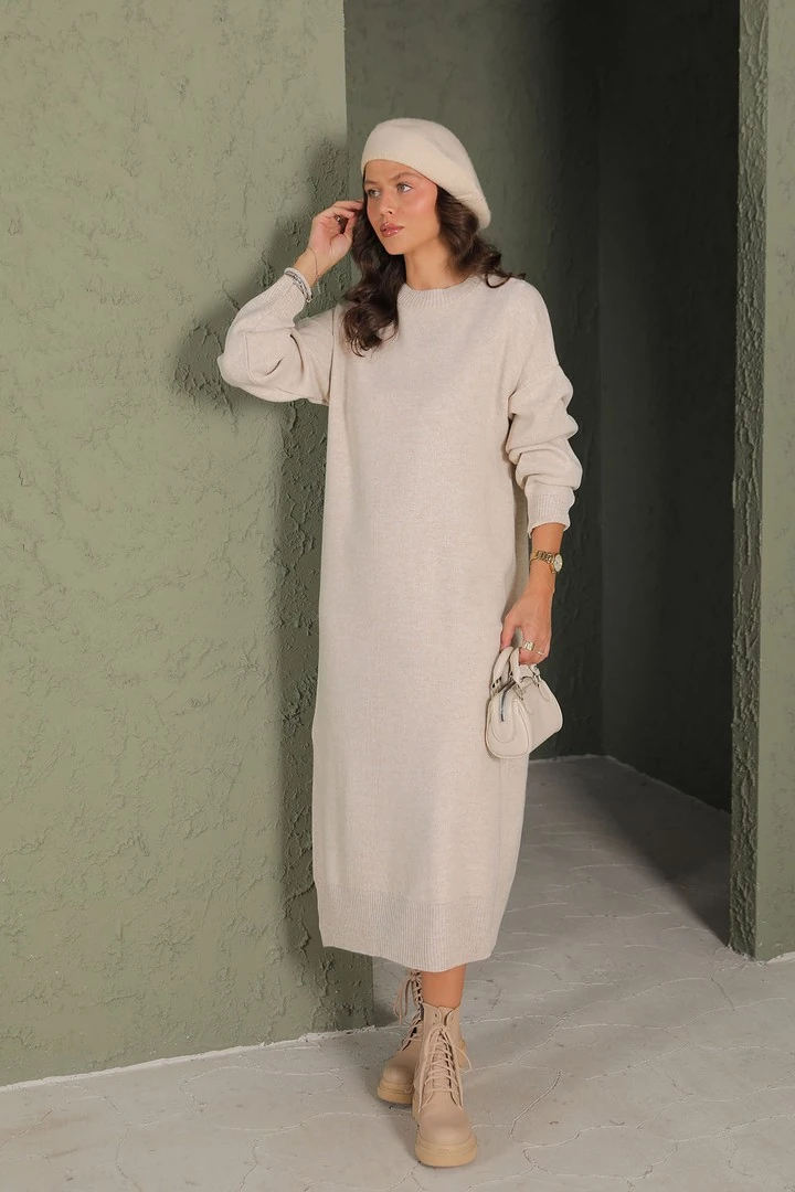 Basic Triko Elbise 32-7022