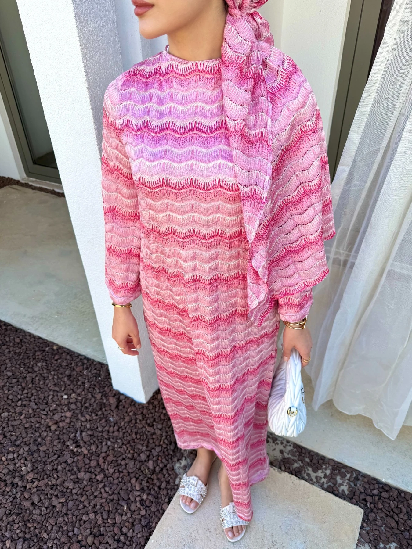 Renkli Elbise 32-3586