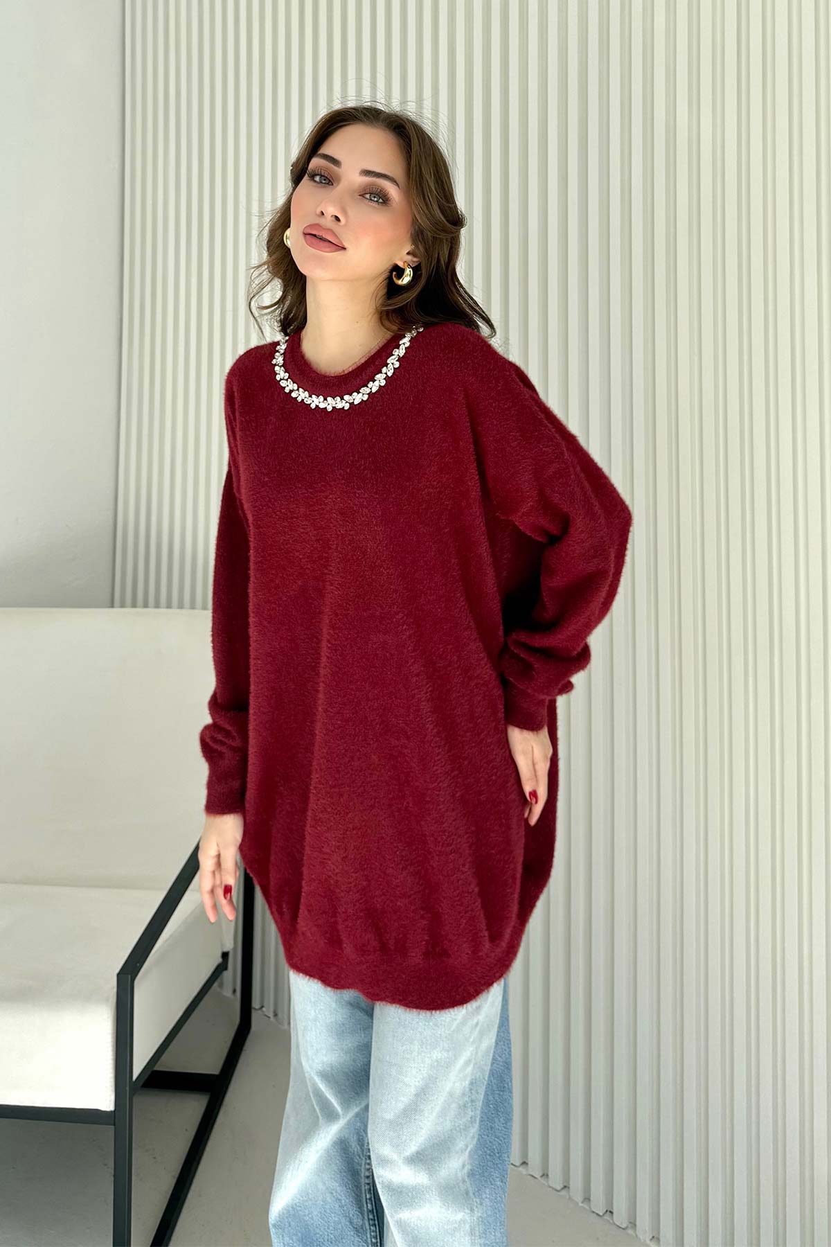 Taşlı Triko Kazak 70-2468