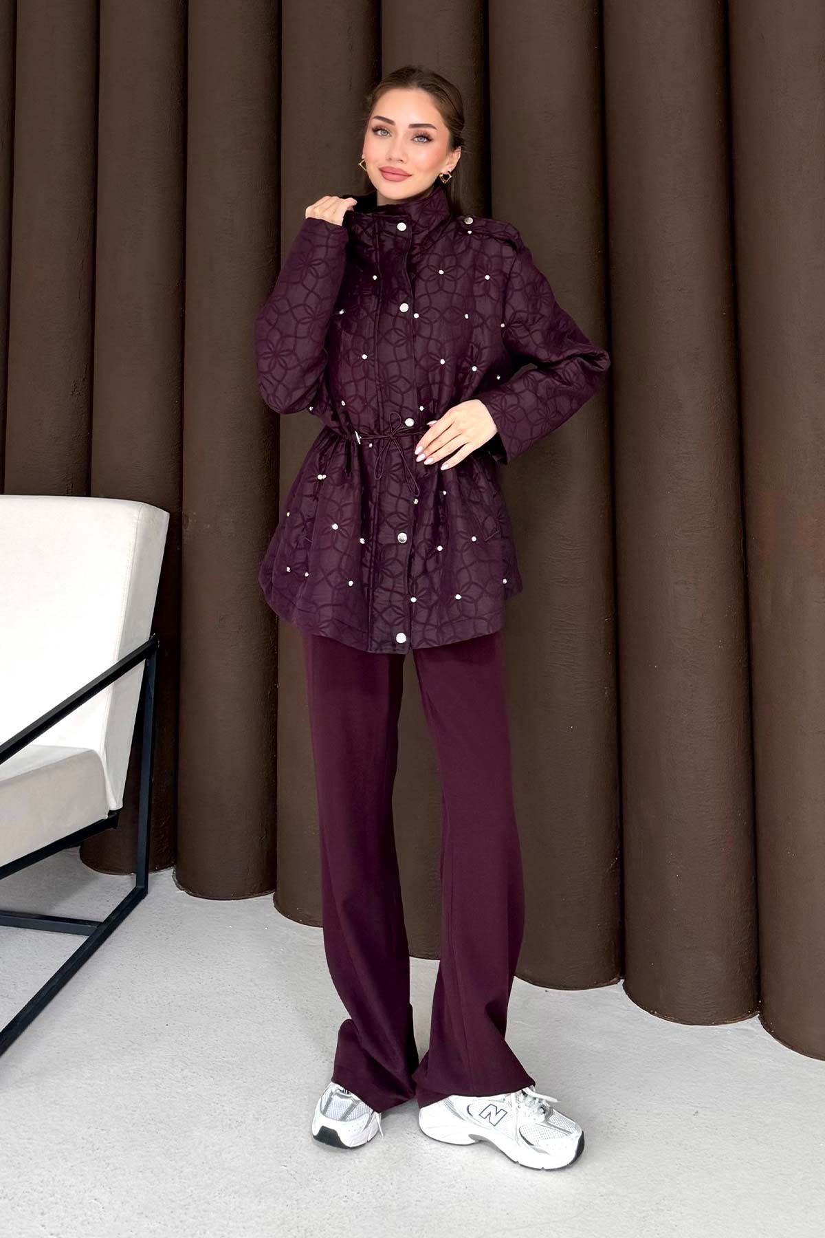 Kapitone Taşlı Kap 32-3722