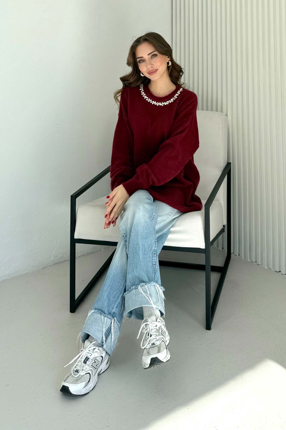 Taşlı Triko Kazak 70-2468