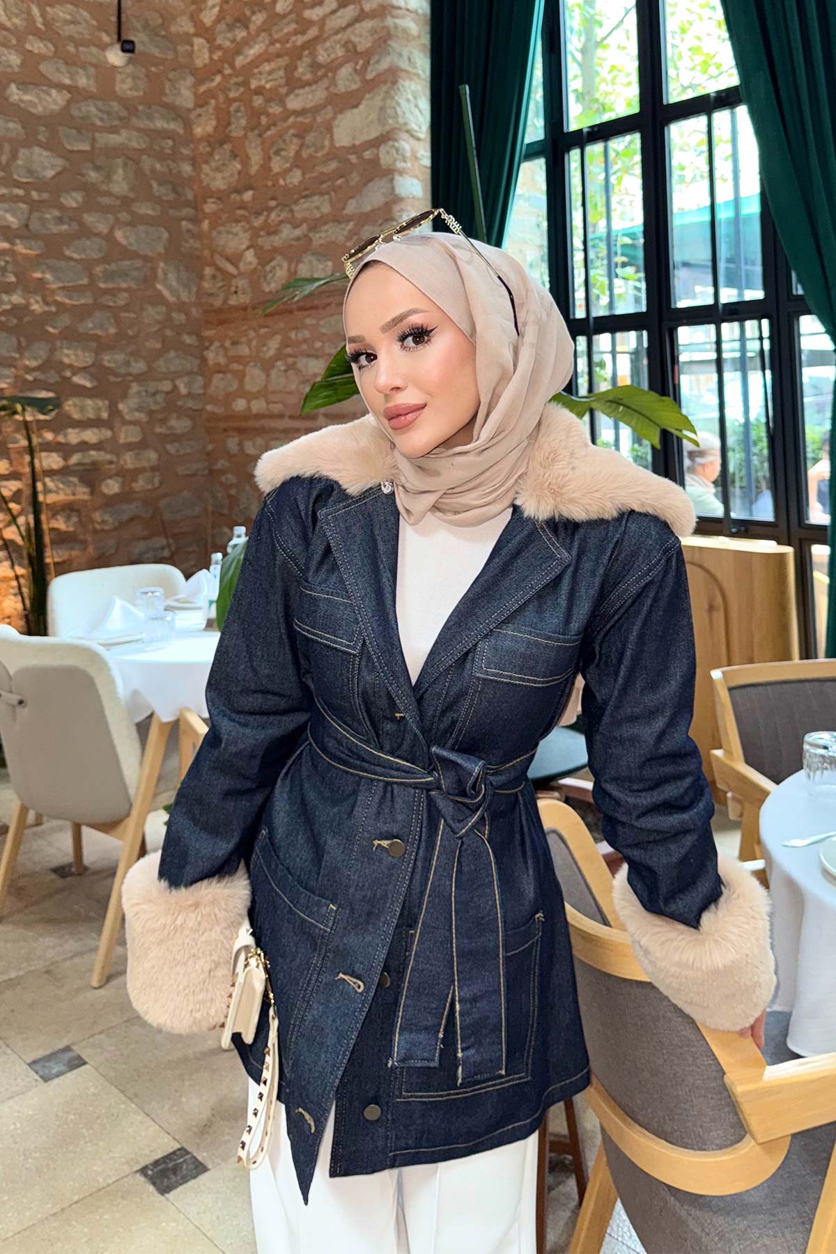 Kürklü Kot Ceket 3-0652