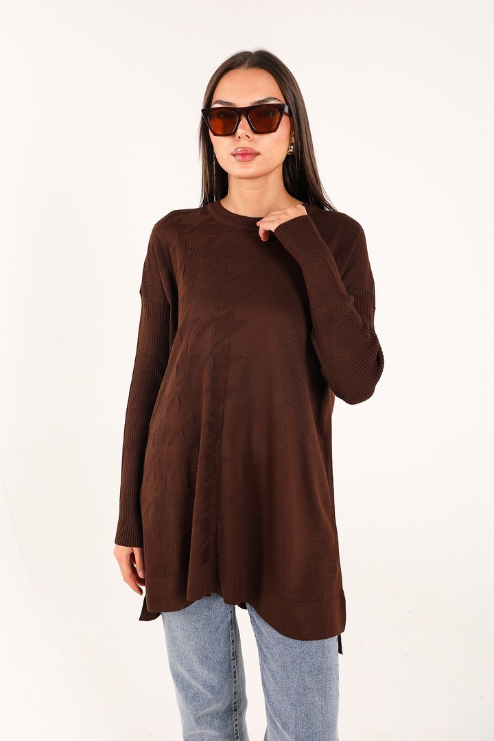 Desenli Triko Tunik 70-2223