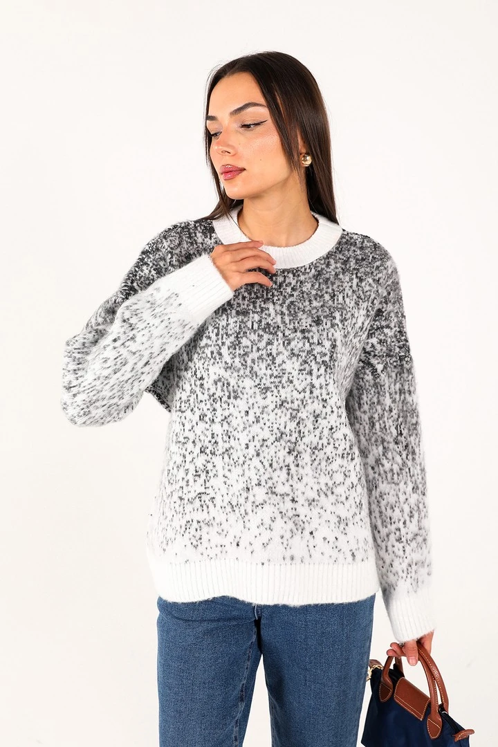 Desenli Triko Kazak 32-7011-1