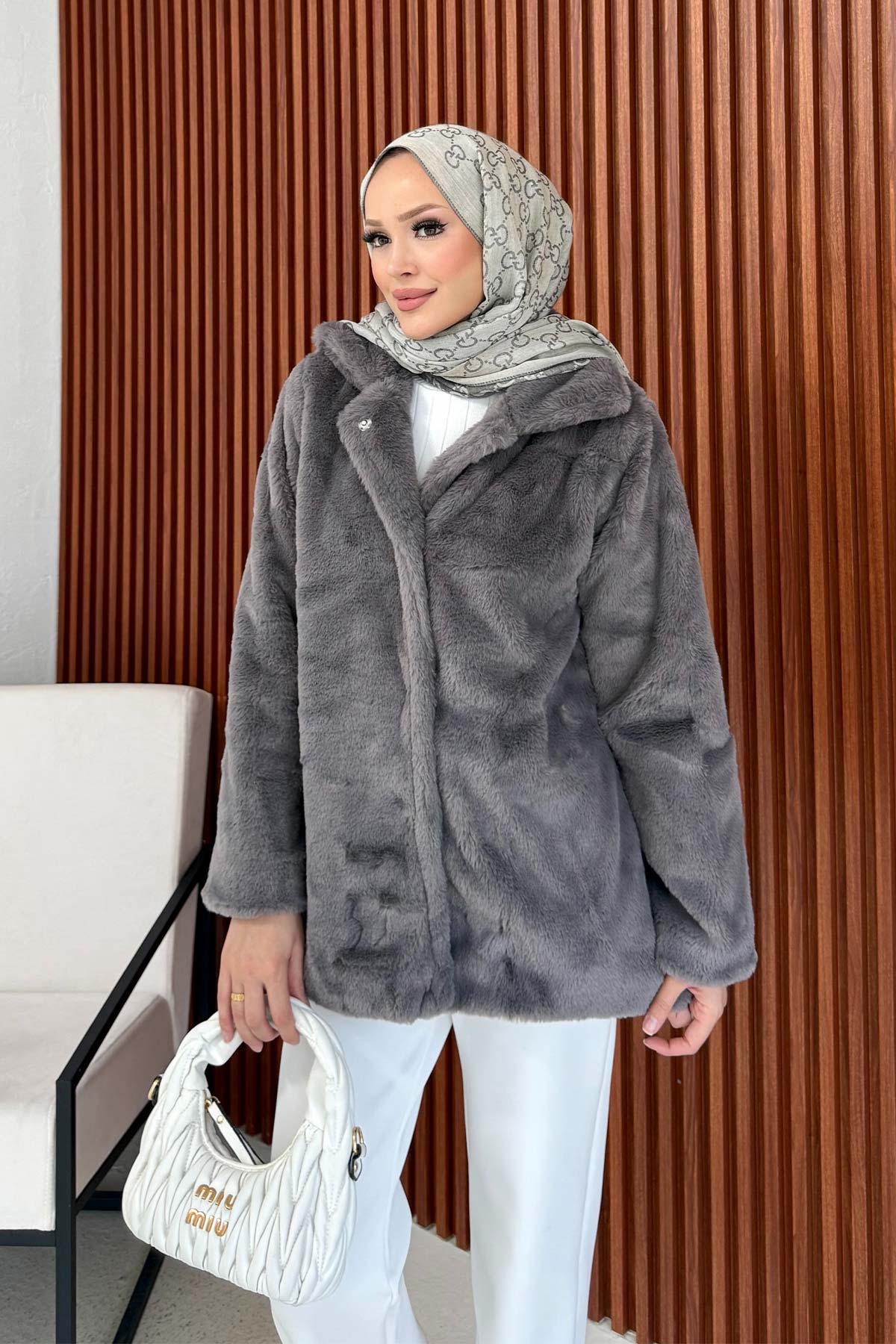 Suni Kürk Mont 32-2226-1