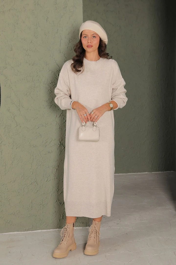 Basic Triko Elbise 32-7022