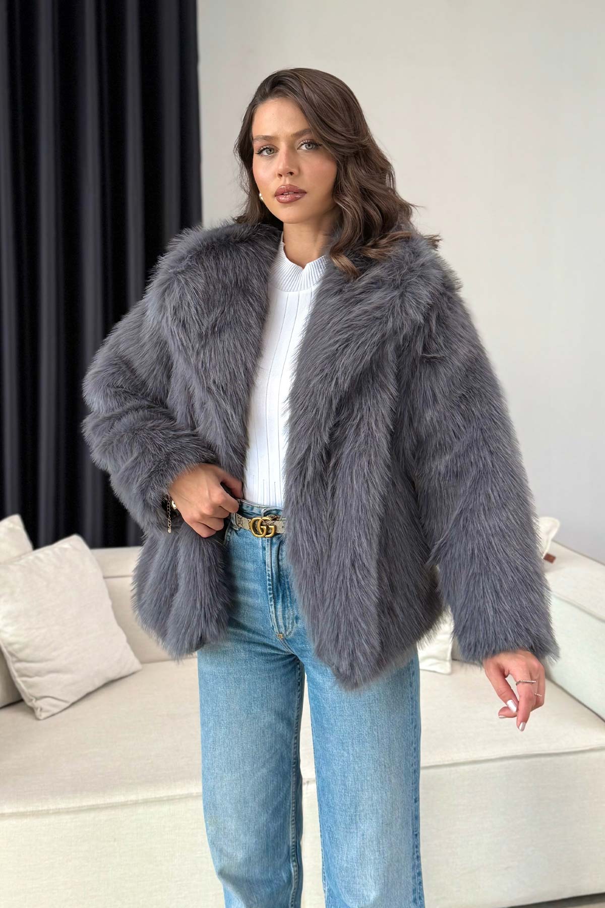 Suni Kürk Mont 32-6204