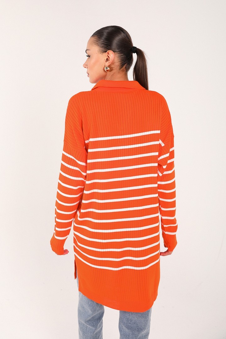 Çizgili Triko Tunik 70-24325