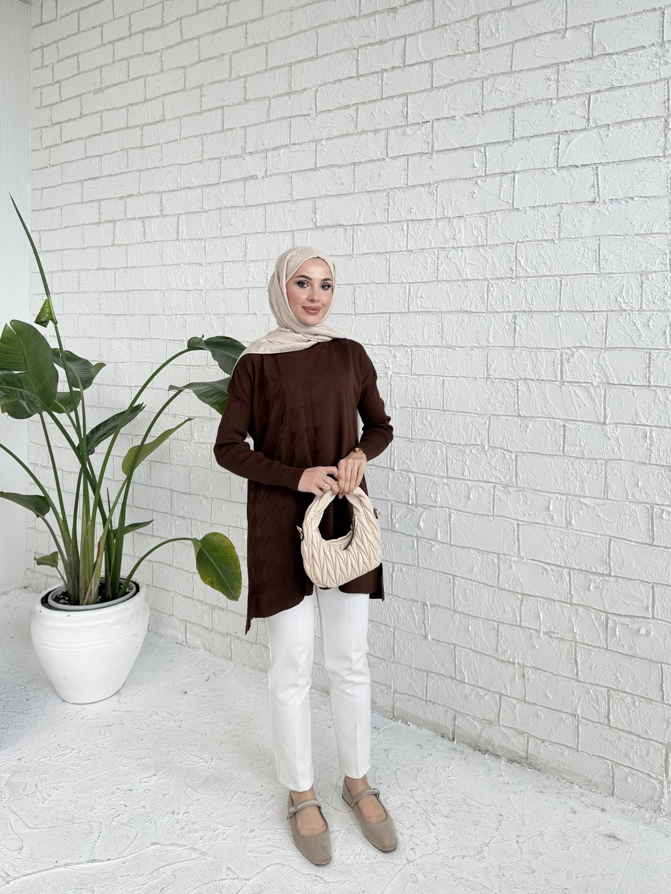 Desenli Triko Tunik 70-2223