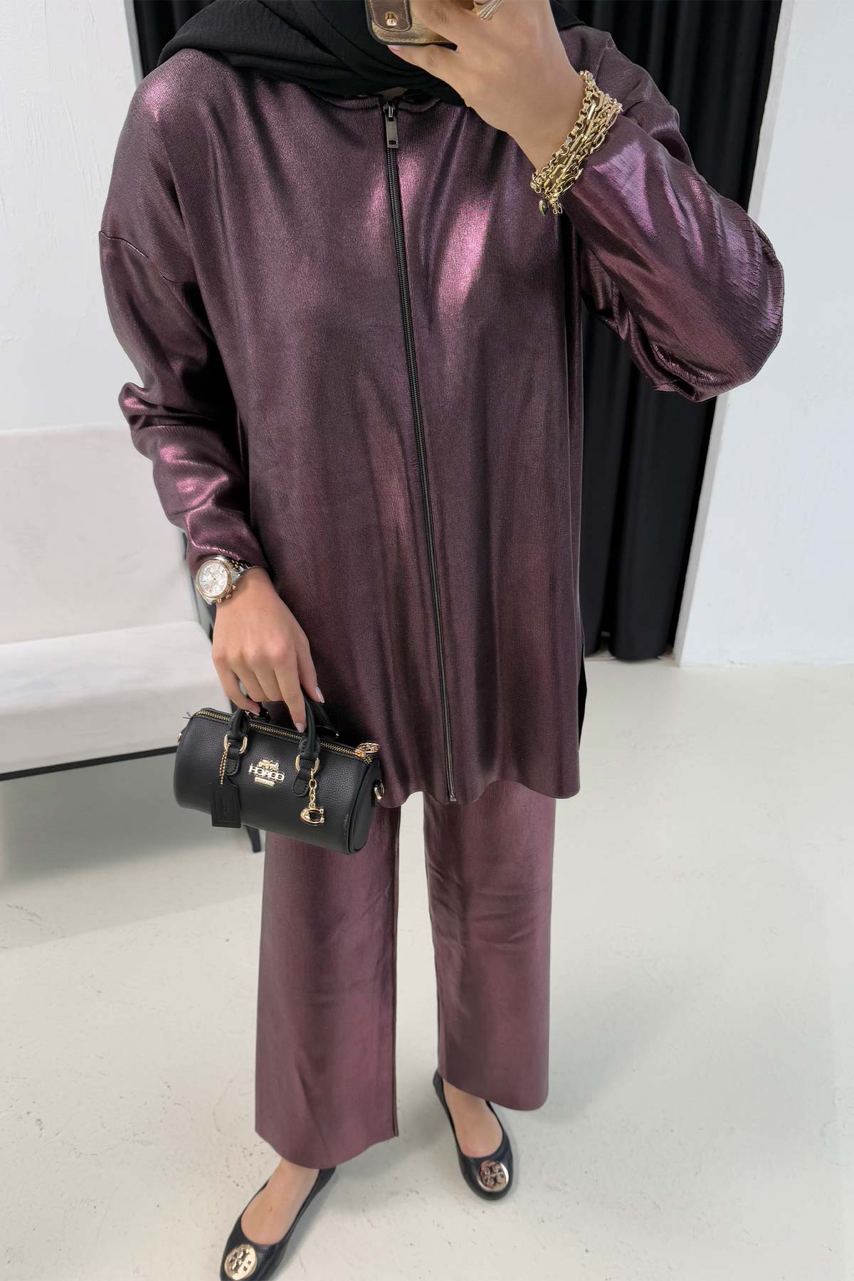 Varaklı Pantolon 32-7024-3