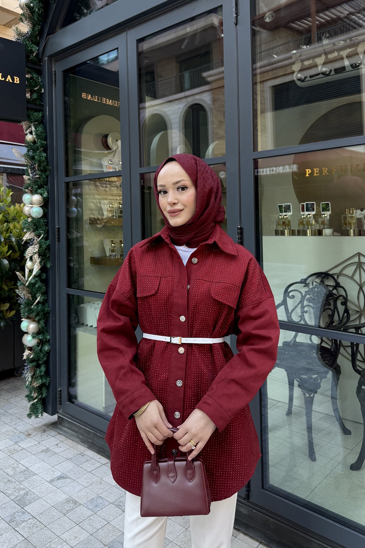 Taşlı Gabardin Ceket 32-3505