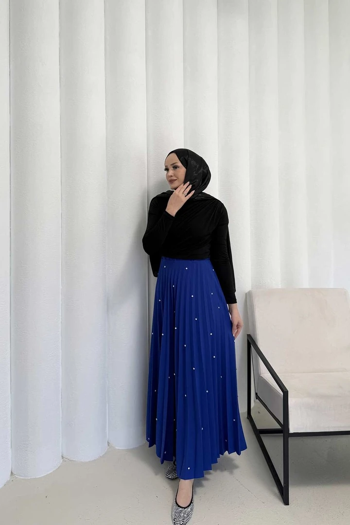 Taşlı Pilise Etek 32-3541