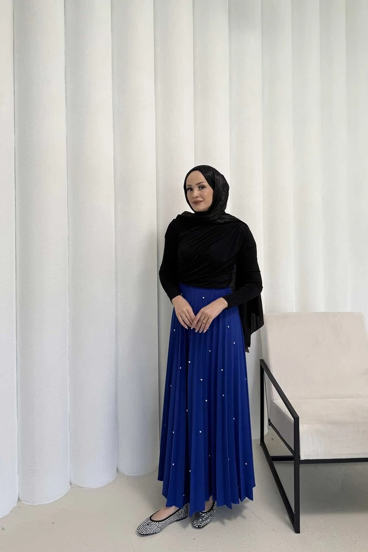 Taşlı Pilise Etek 32-3541