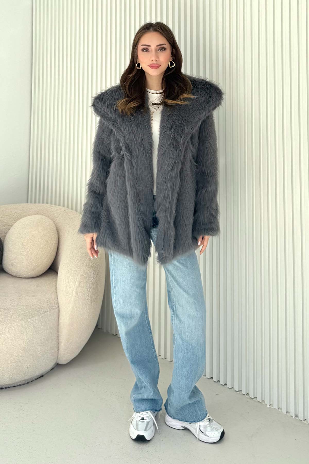 Suni Kürk Mont 32-6204-1