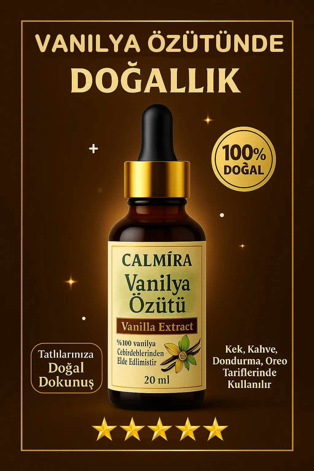 Vanilya Özütü (Ekstraktı) 20 ml - Vanilla Extract