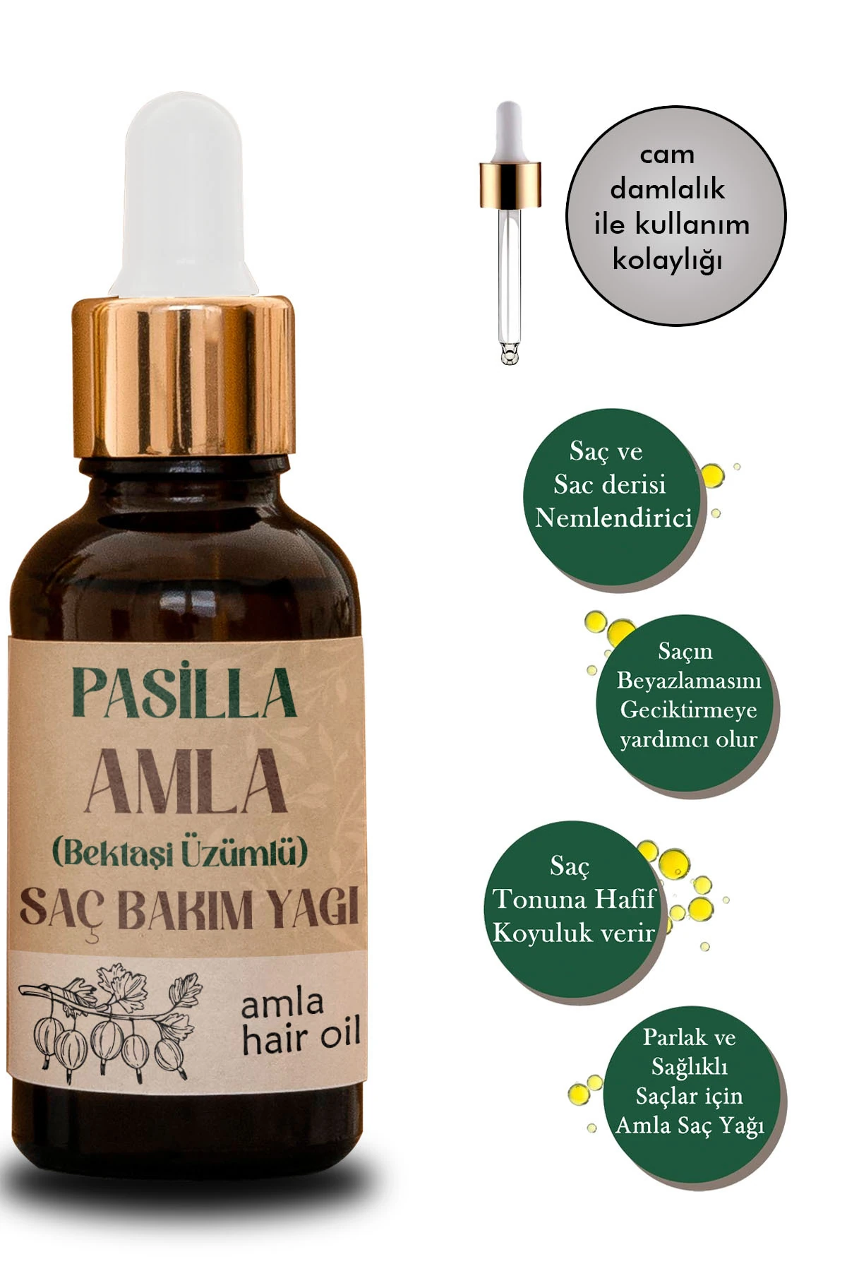 Amla Saç Bakım Yağı 50 ml (Bektaşi üzümü)