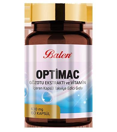 Balen Optimac Göz Otu Eks. ve Vitaminler İçeren Kapsülü 630 mg