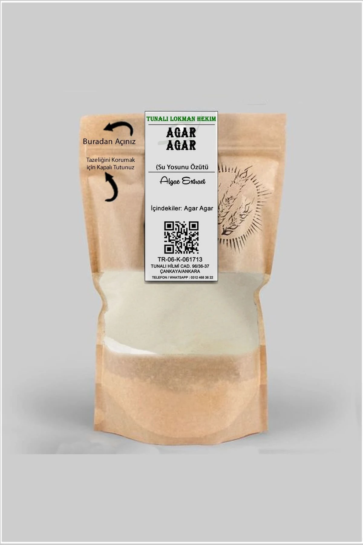 900 Blom Agar Agar 40gr Su Yosunu Özütü (BİTKİSEL JELATİN)