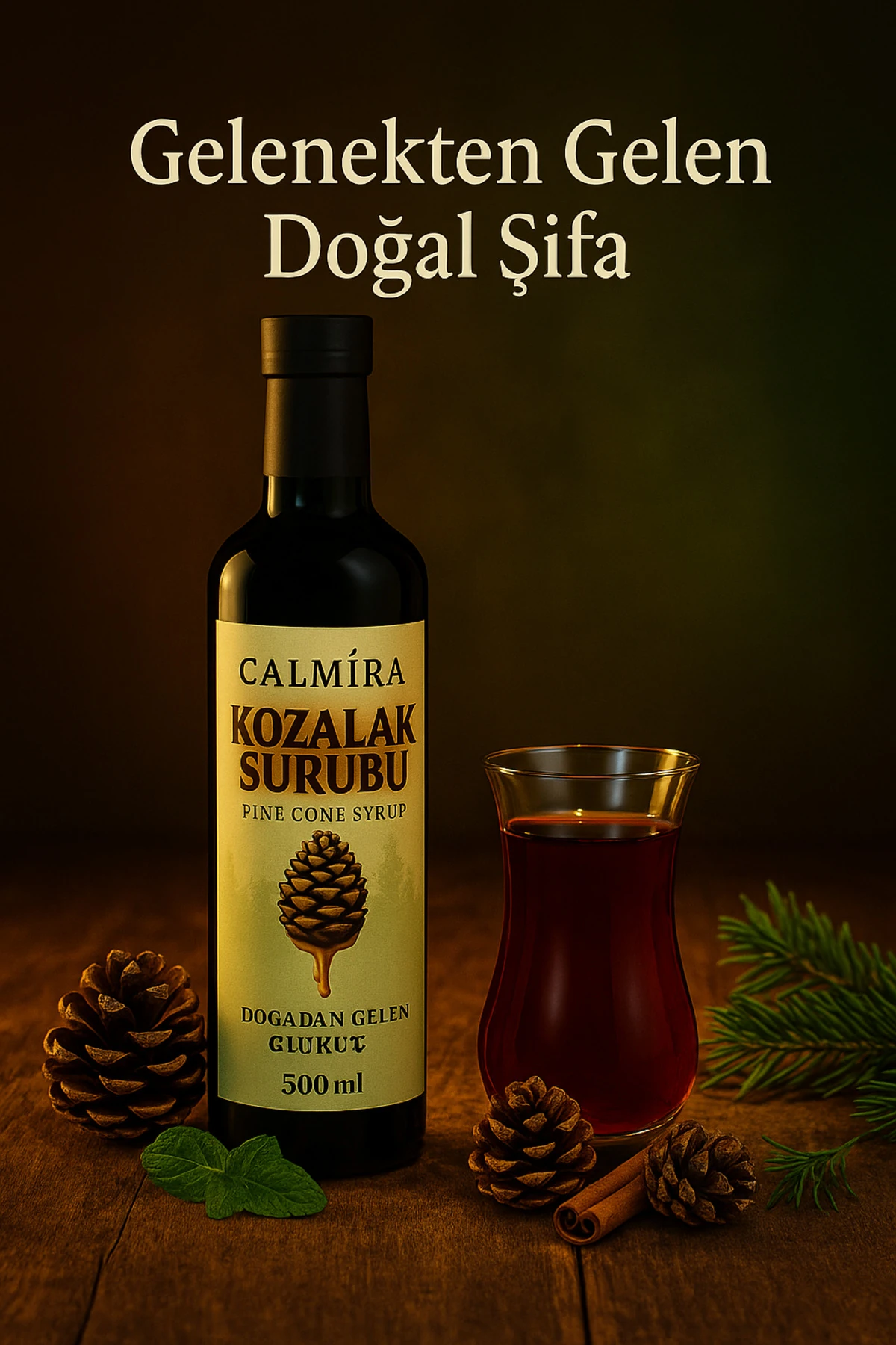 Kozalak Şurubu 500 Ml Doğal - (cone syrup) - C vitamini içeren
