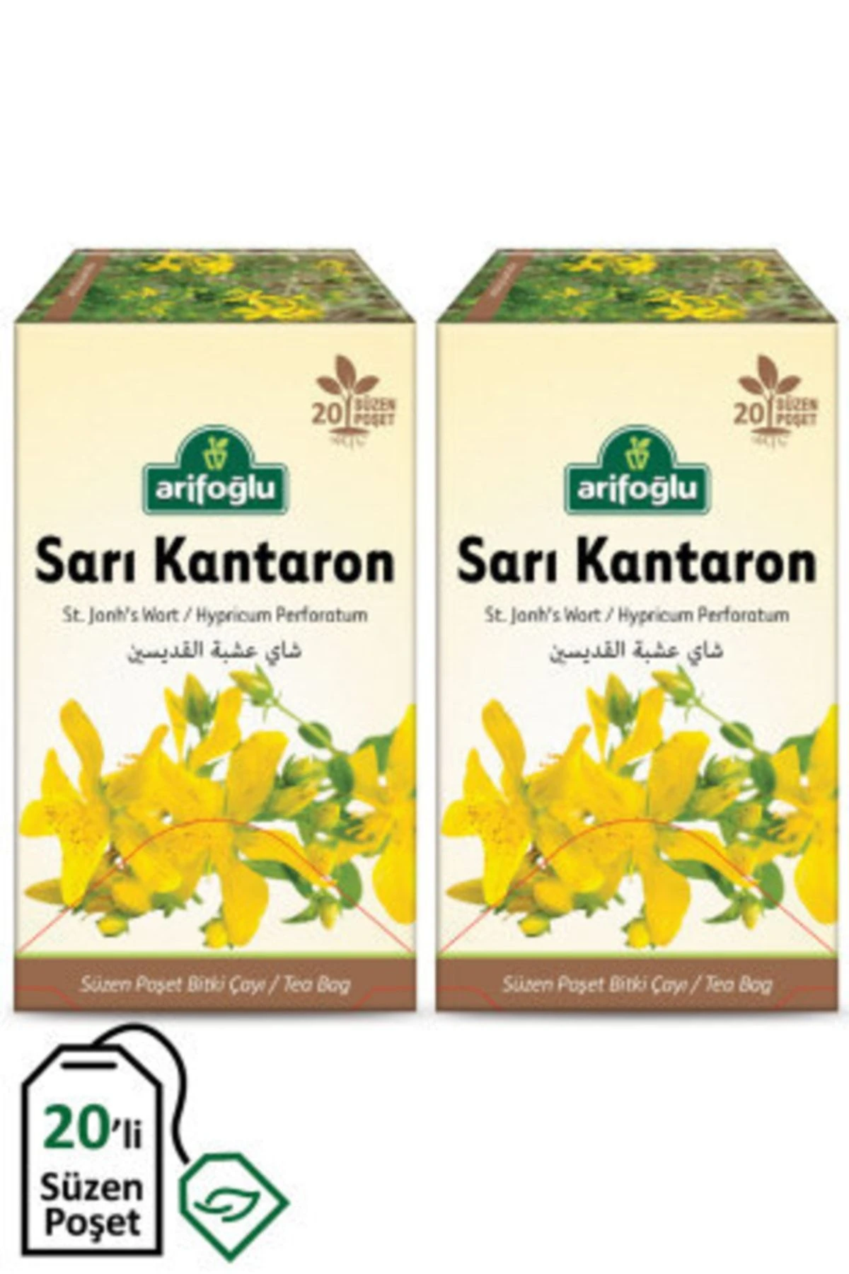 Arifoğlu Sarı Kantaron 20li Süzen Poşet (2 Adet)