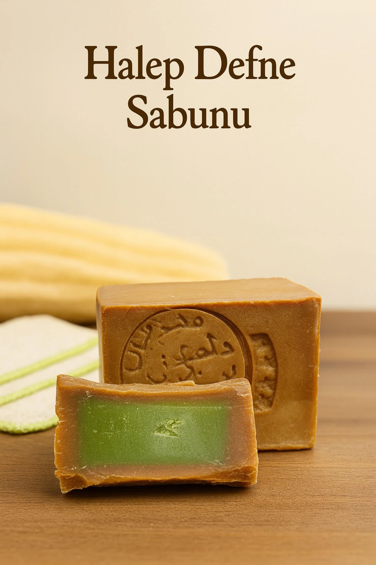 Halep Sabunu 10 Adet Kalıp 125-180 gr Arap Sabunu - Defne Garlı