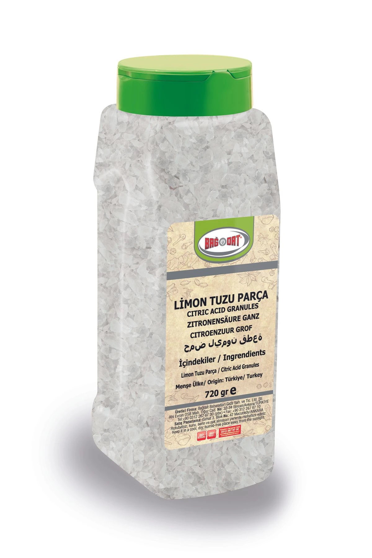 Bağdat Baharat Limon Tuzu Parça 720 Gr