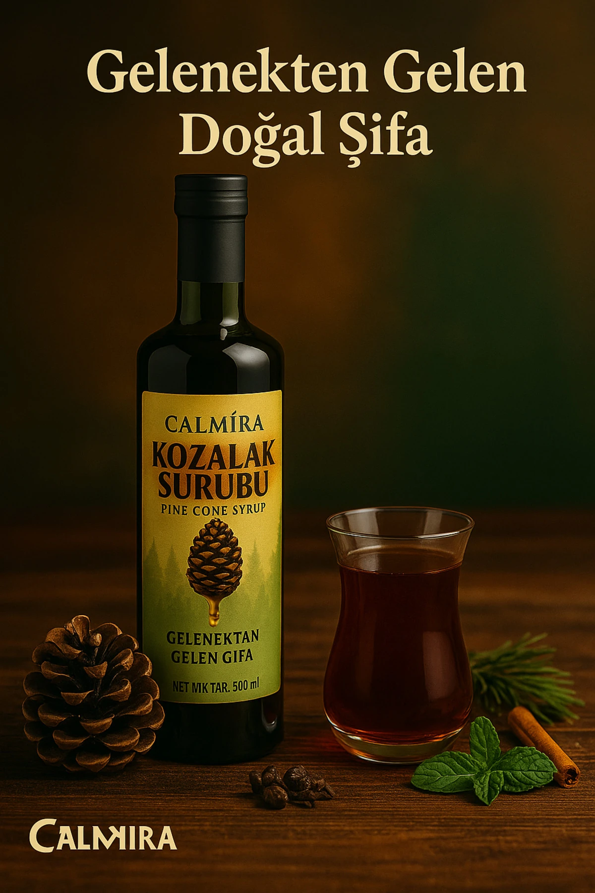 Kozalak Şurubu 500 Ml Doğal - (cone syrup) - C vitamini içeren