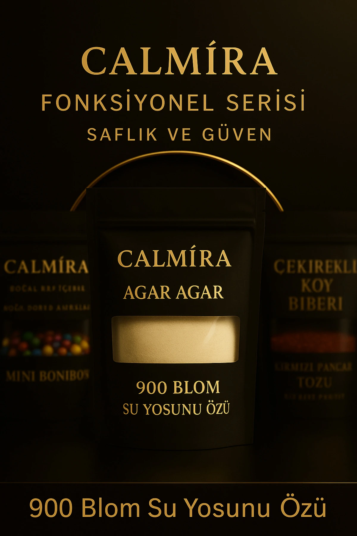 CALMİRA Agar Agar (900 Blom) 85gr Su Yosunu Özütü (BİTKİSEL JELATİN)