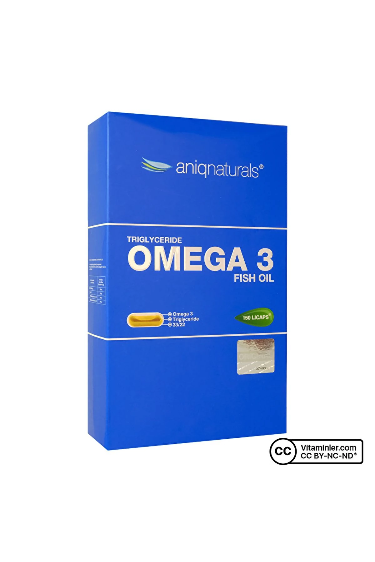Aniqnaturals Omega 3 Balık Yağı 150 Kapsül