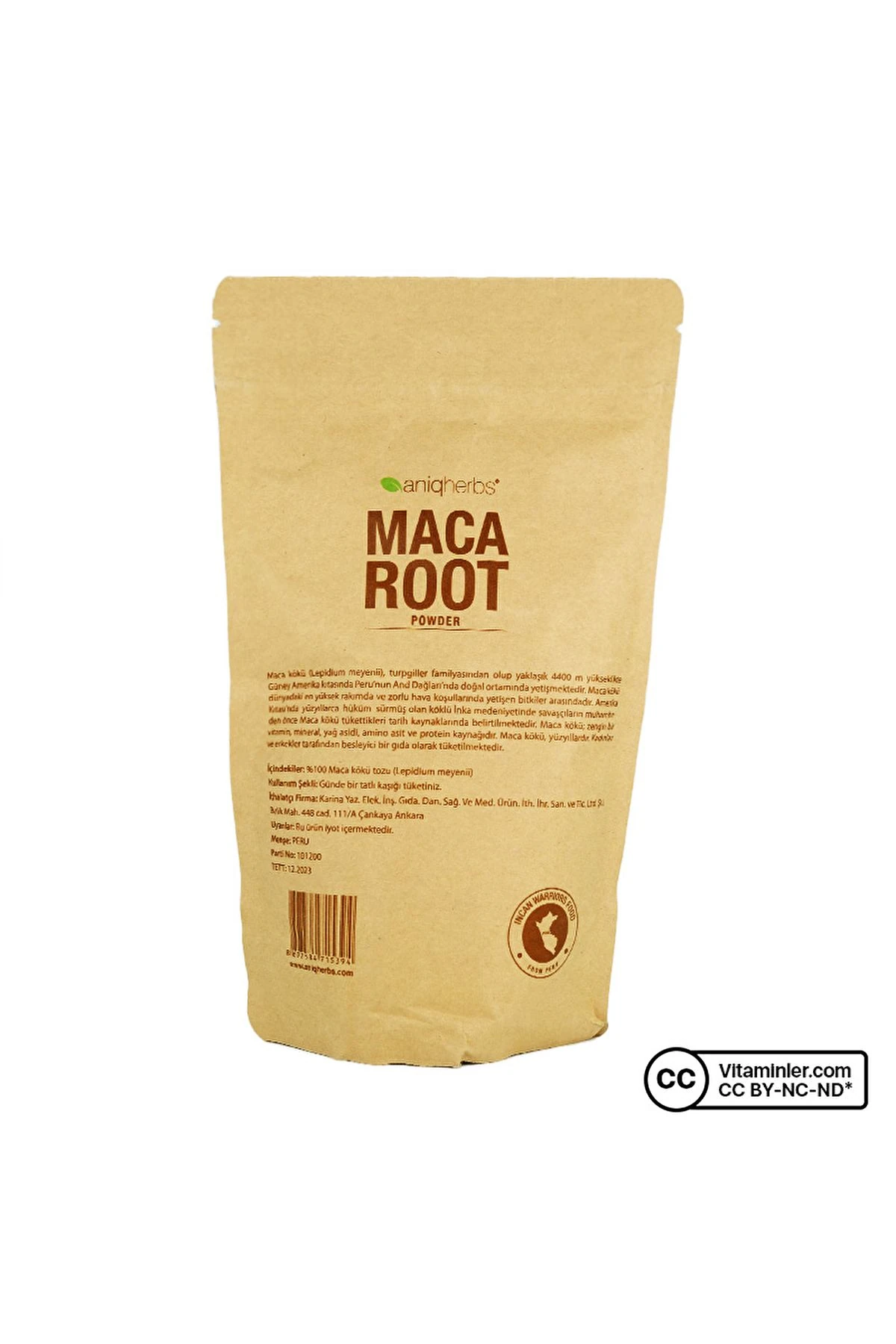Aniqherbs Maca Kökü Tozu 200 gr Maca Root Powder