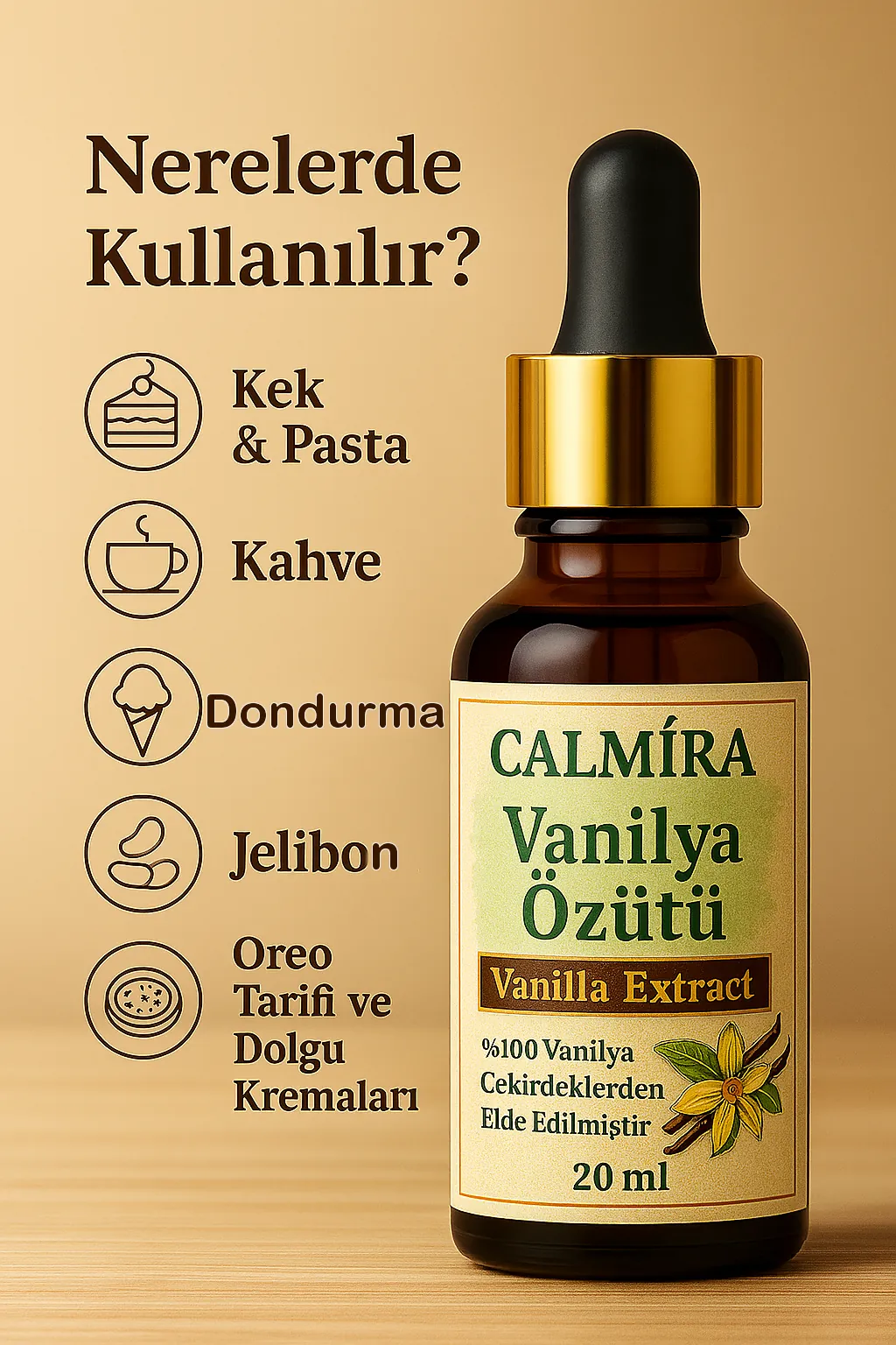 Vanilya Özütü (Ekstraktı) 20 ml - Vanilla Extract