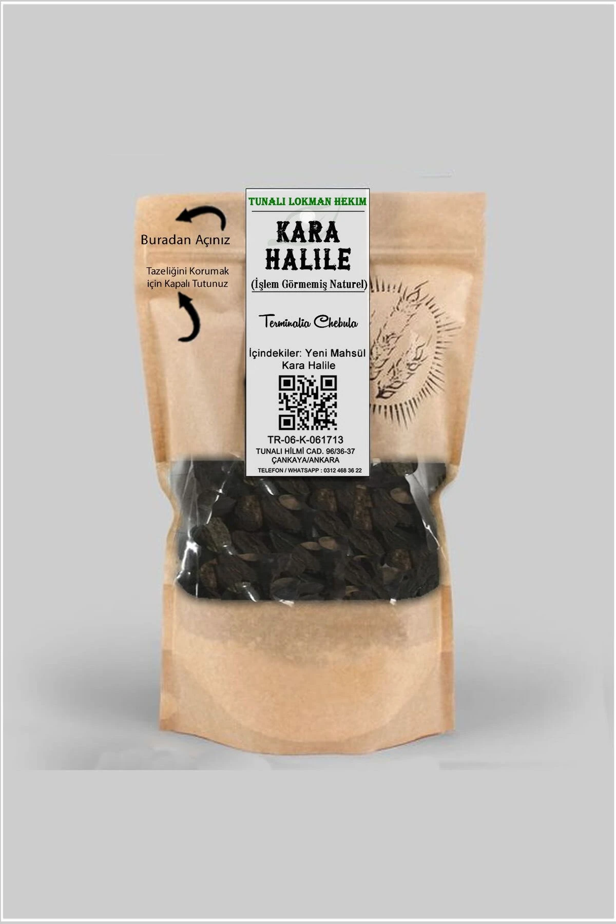 Tunalı Lokman Hekim Kara Halile 200 Gr