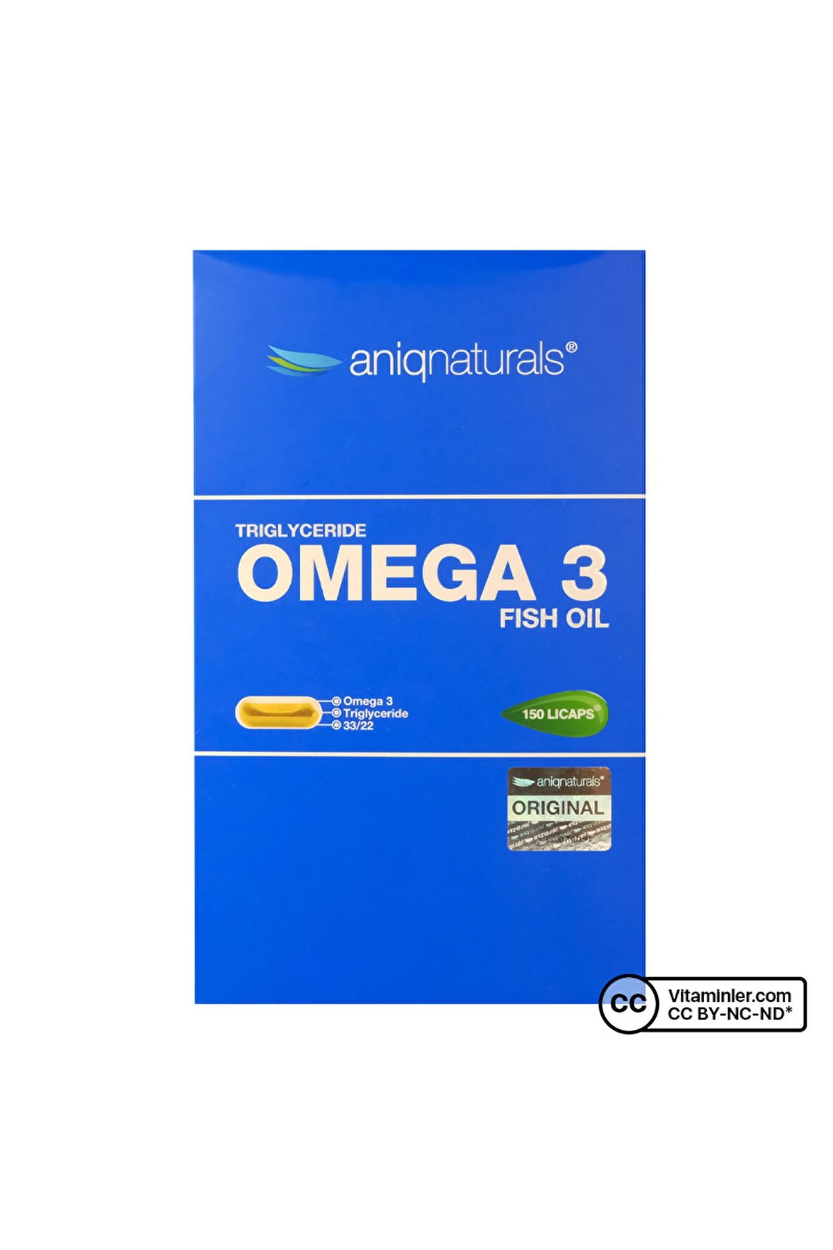 Aniqnaturals Omega 3 Balık Yağı 150 Kapsül