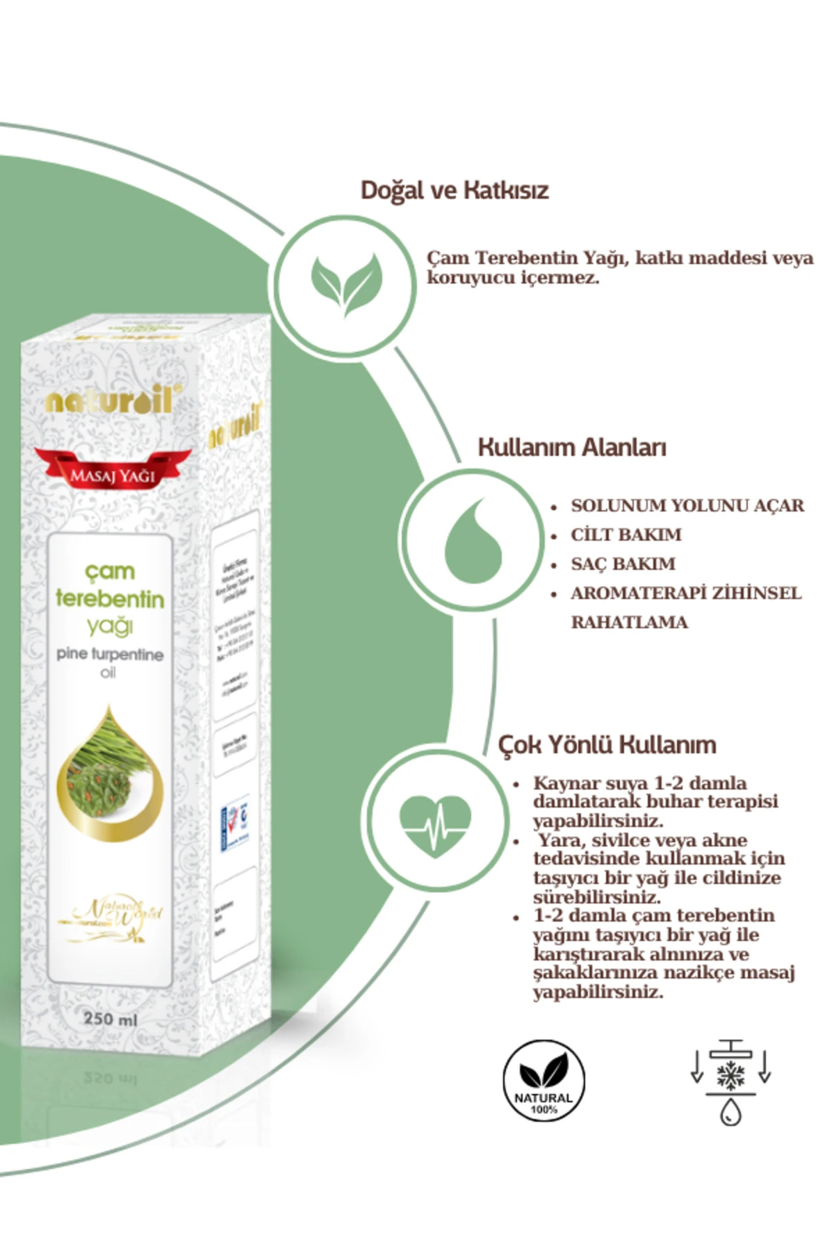 Naturoil Çam Terebentin Yağı 250 Ml