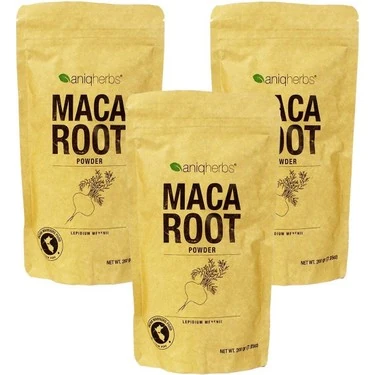 Aniqherbs Maca Kökü Tozu 200 gr Maca Root Powder 3 Adet
