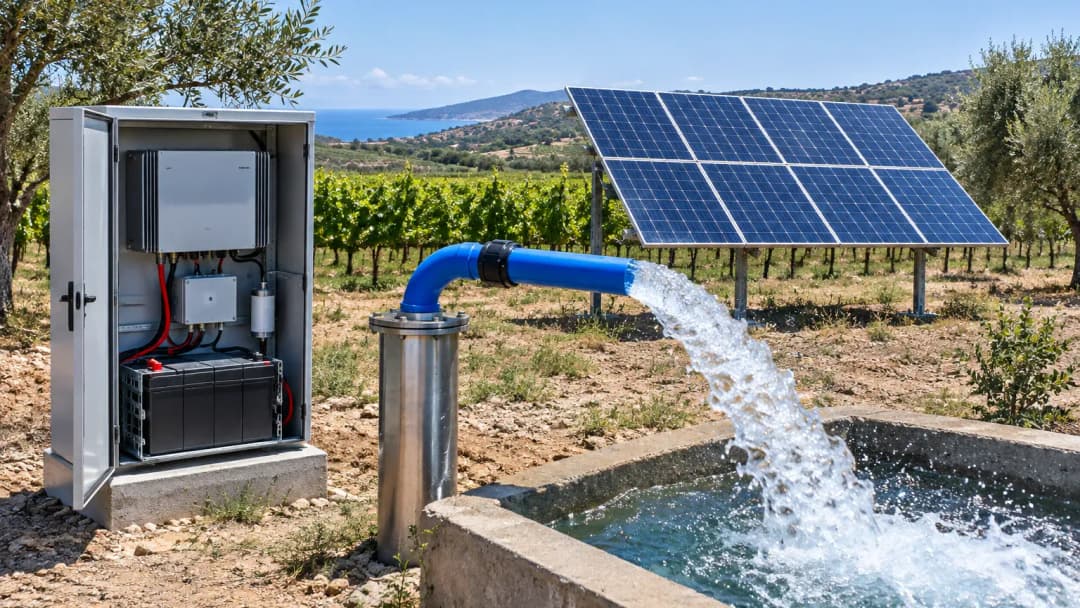 3 kW inverter su pompasını da çalıştırabilir.