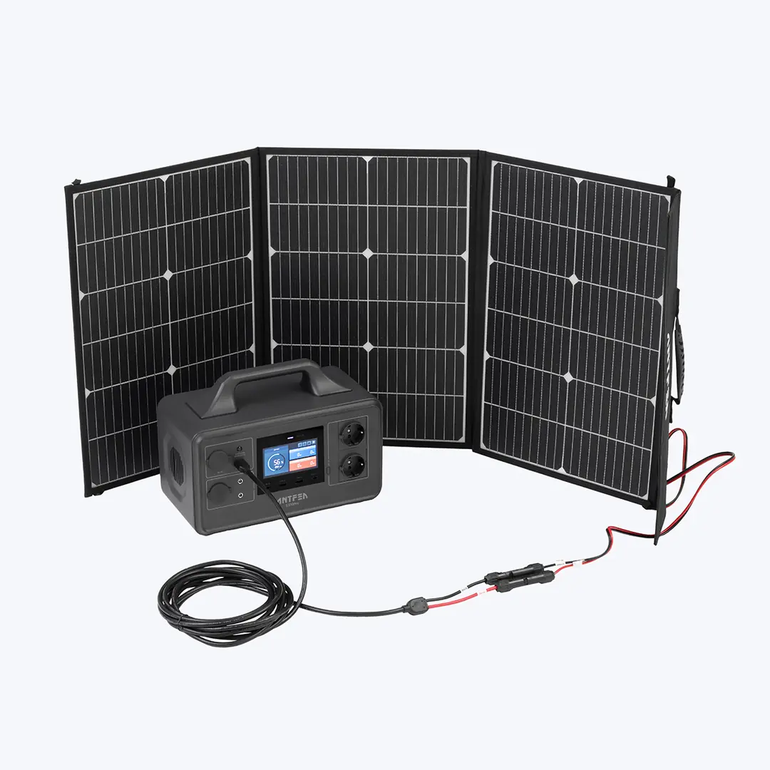 ANTFEA S500Pro Taşınabilir Güç Sistemi 500W 100W Taşınabilir Güneş Paneli Bağlantı Kablosu 3M
