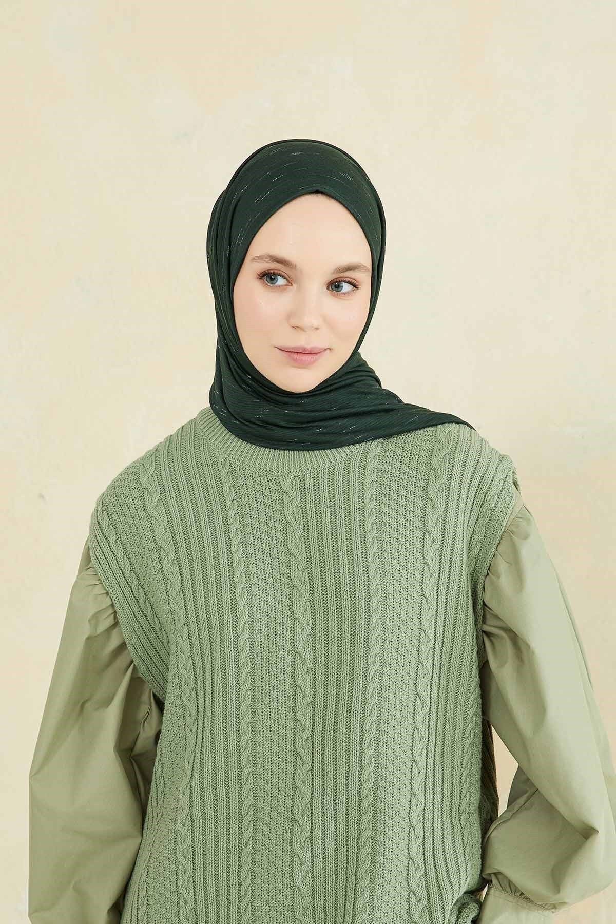 Print Premium Jersey Hijab Emerald