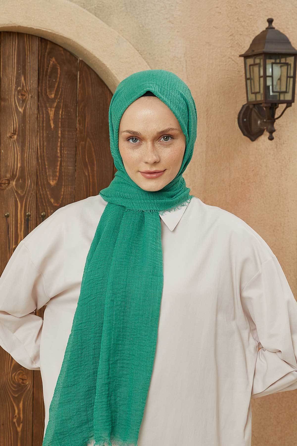 Crepe Hijab Moss Green