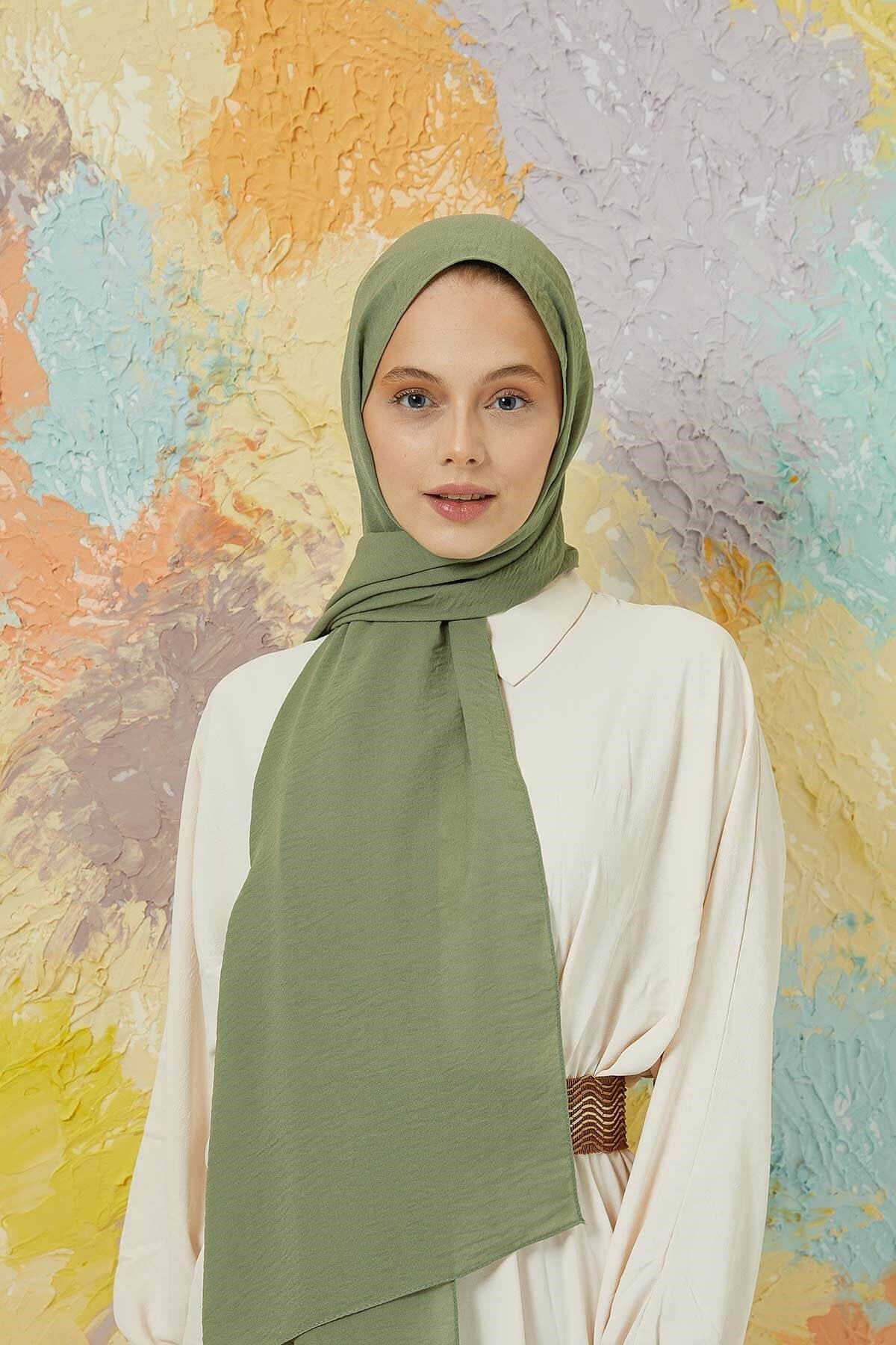 Jazz Hijab Crepe Green