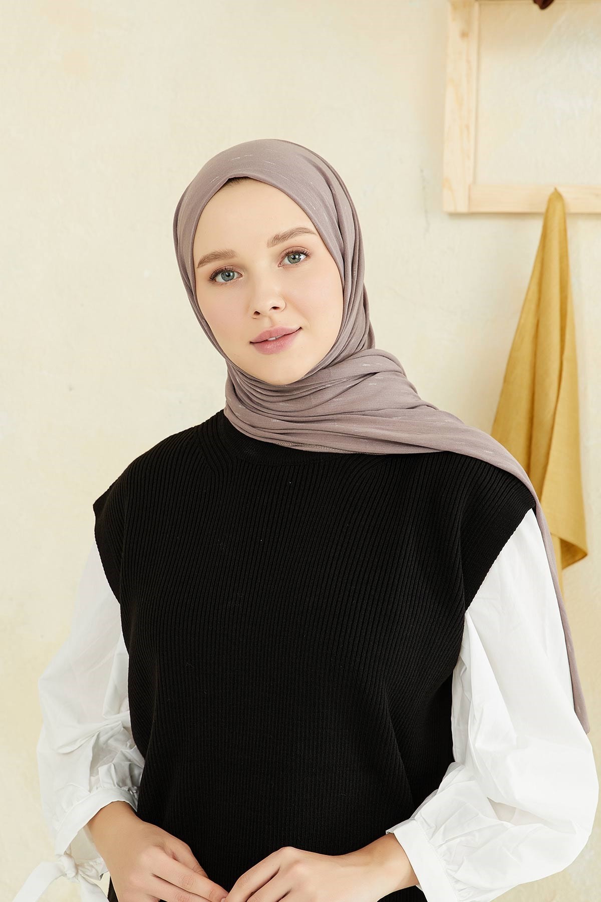 Print Premium Jersey Hijab Mink