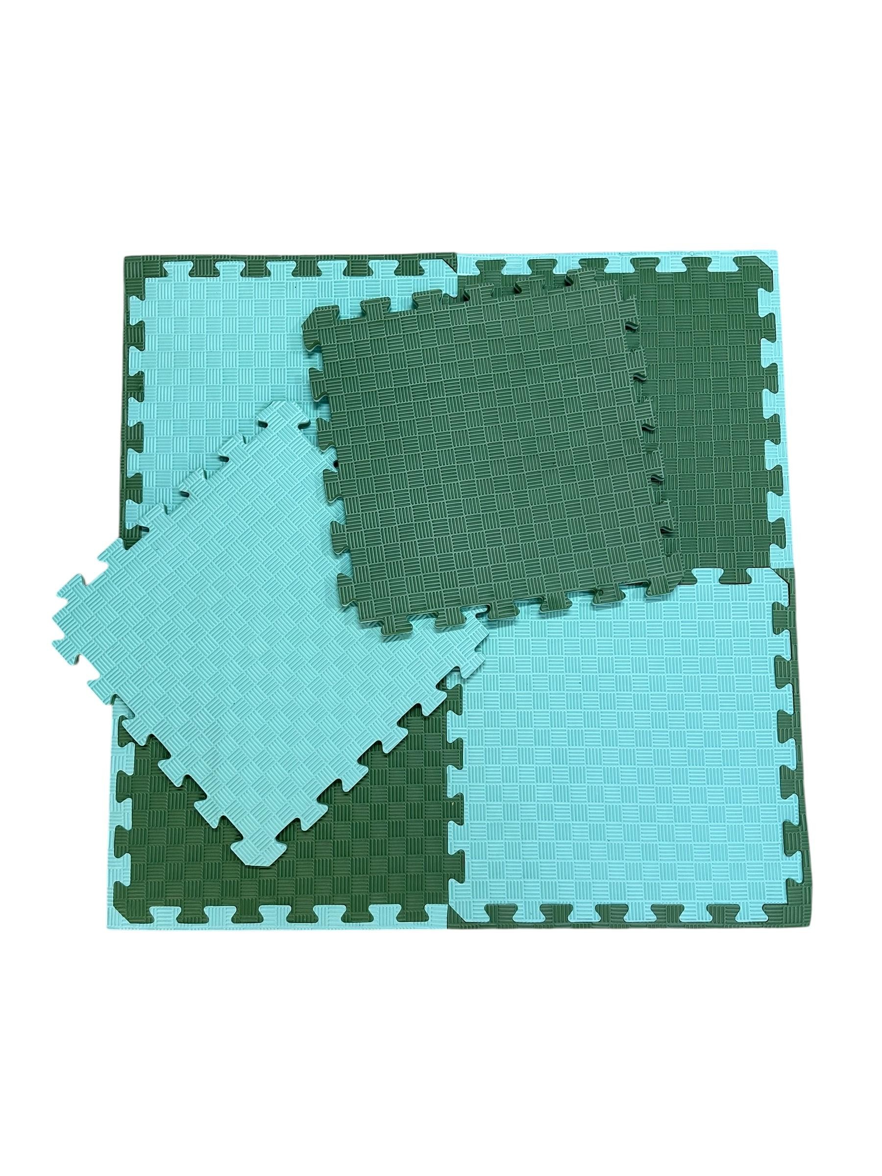 tatami minderi 50x50 20mm  - buz mavisi-haki yeşili