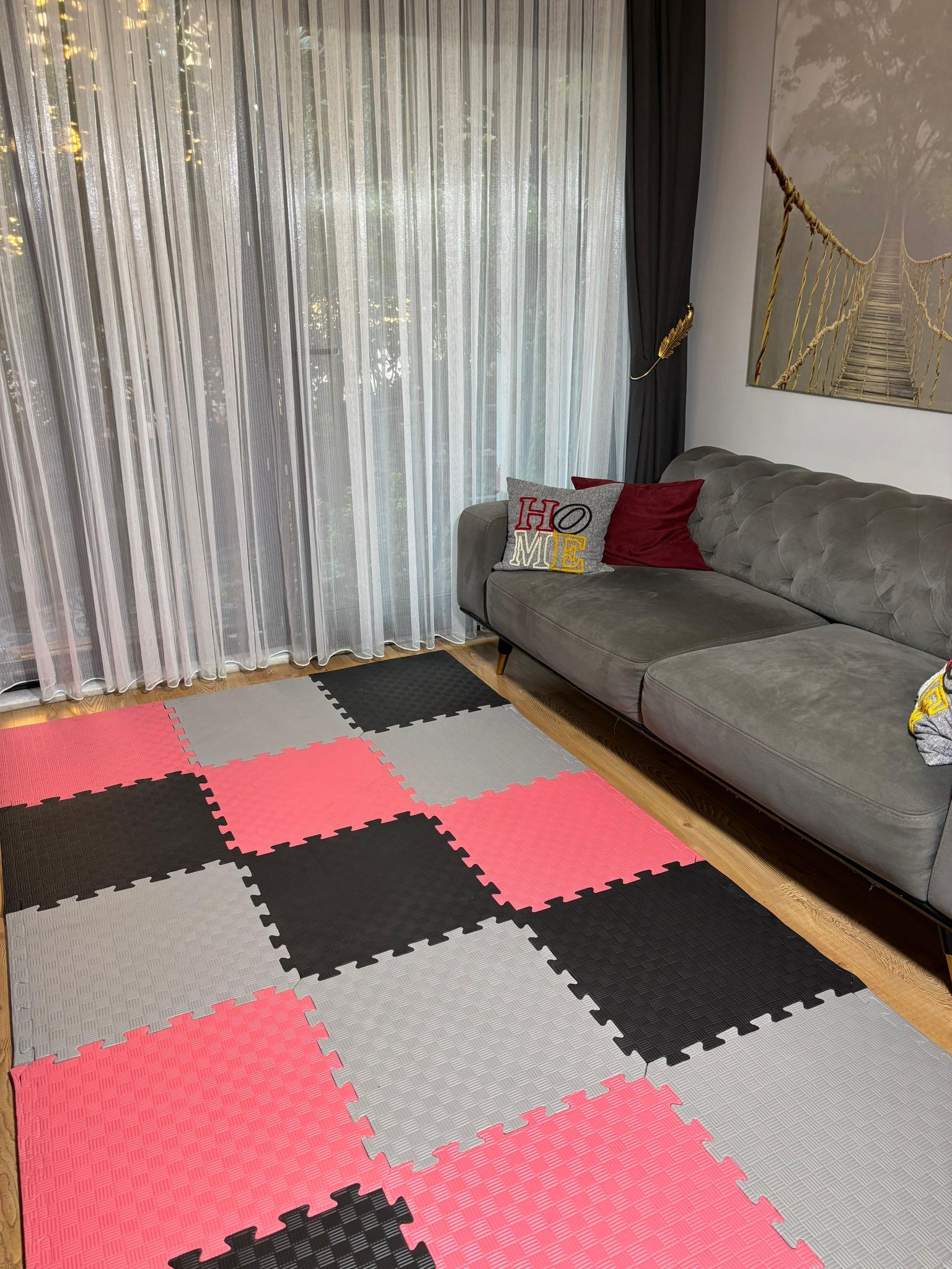 tatami zemin minderi 13mm 50x50 (15 adet fiyatıdır)-(3 eşit renk gönderilecektir)