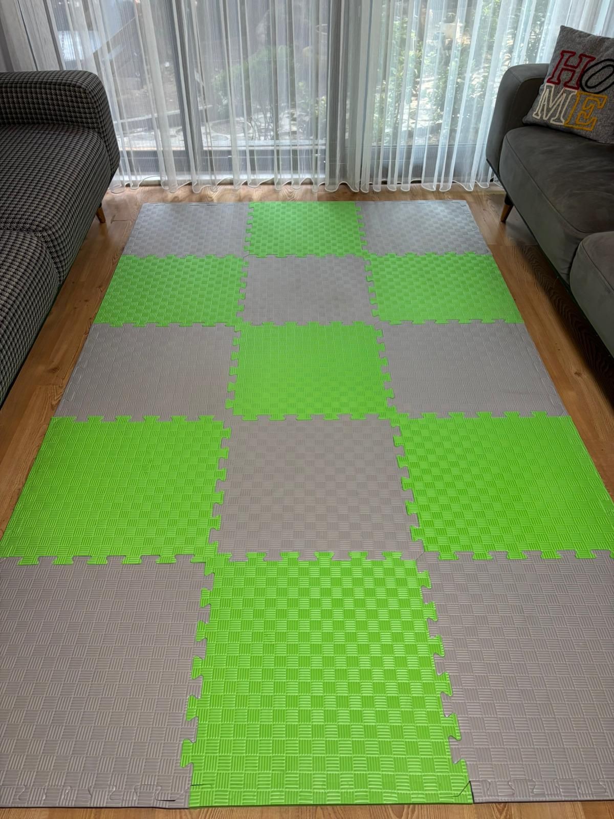 tatami zemin minderi 13mm 50x50 (15 adet fiyatıdır)-(2 eşit renk gönderilecektir)