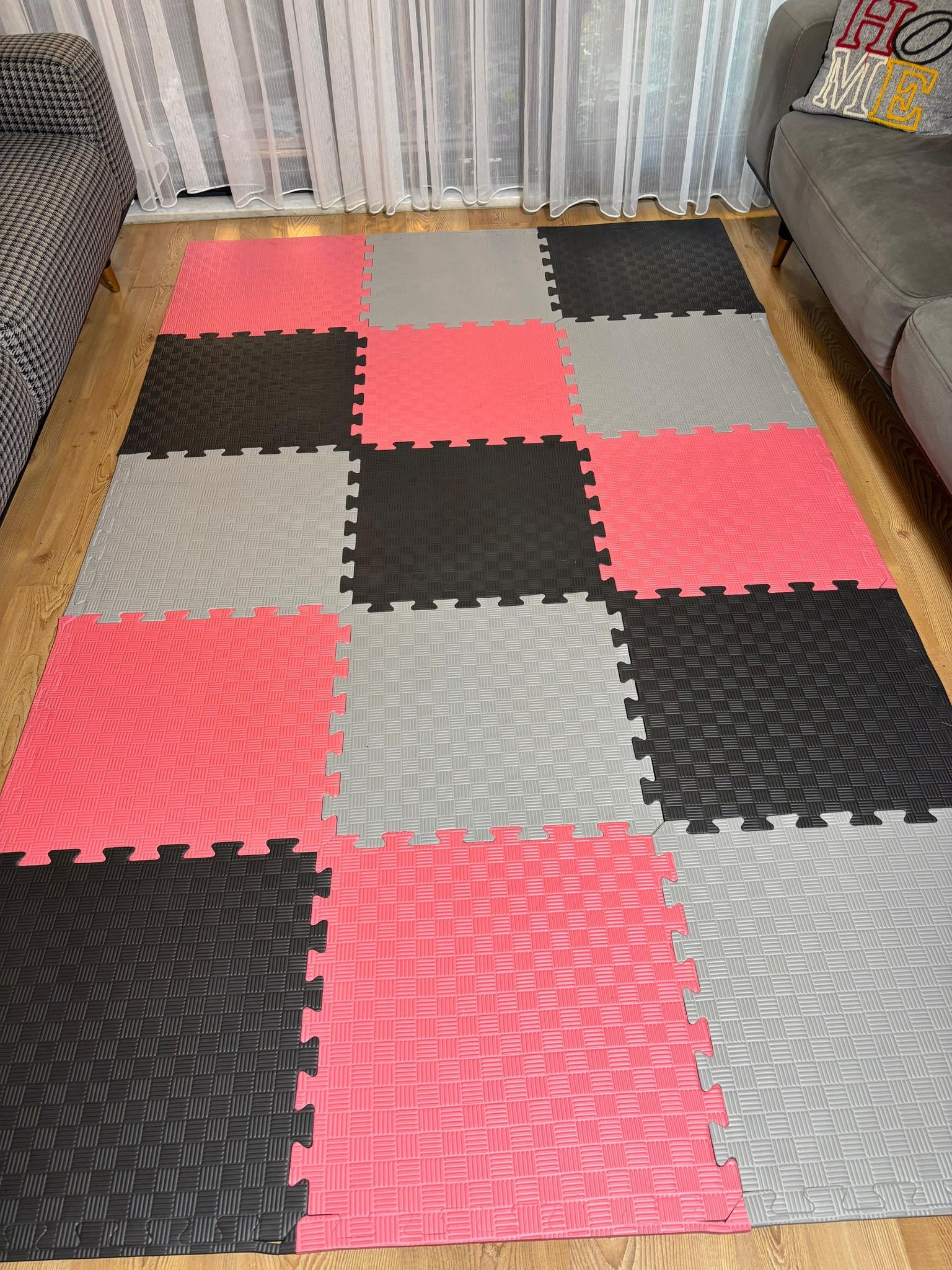 tatami zemin minderi 13mm 50x50 (15 adet fiyatıdır)-(3 eşit renk gönderilecektir)