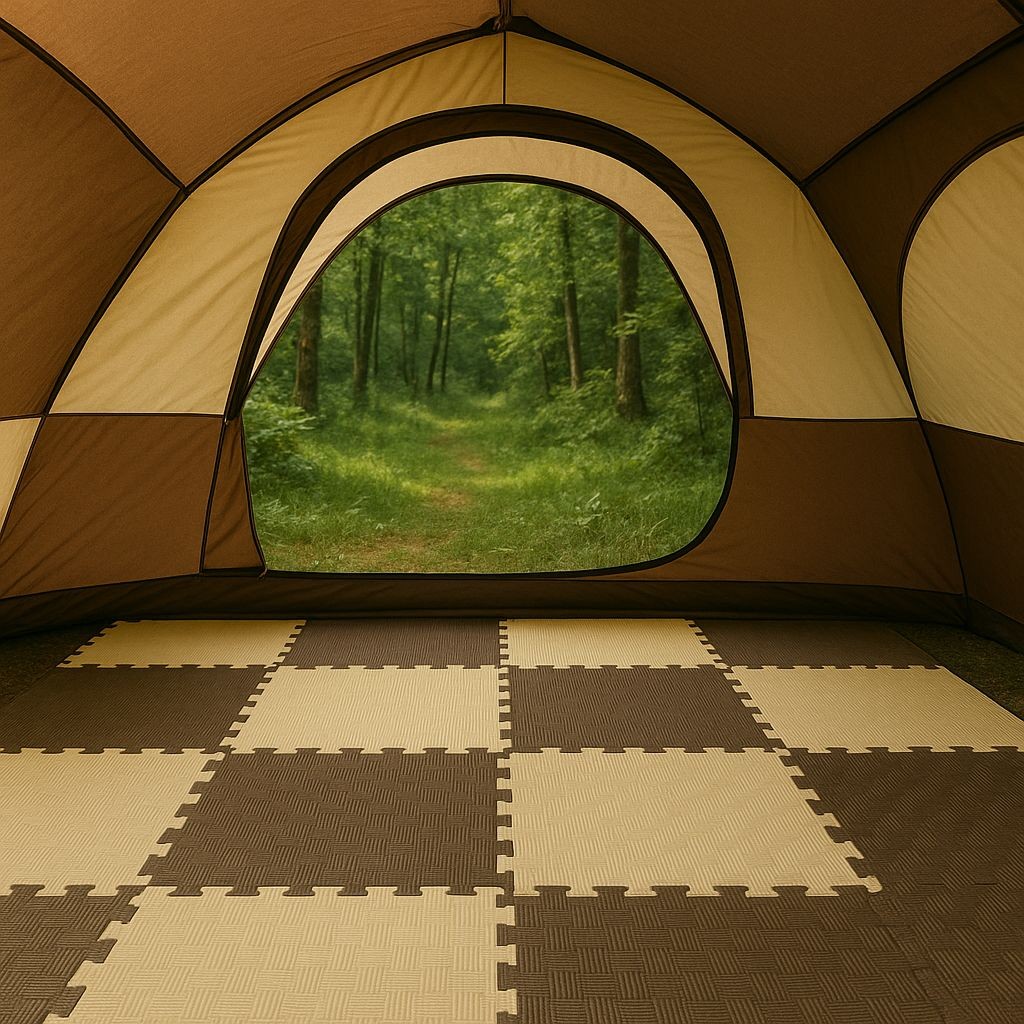 KAMP ÇADIR MATI KEÇESİ 20MM 50X50 - BEJ-KAHVE