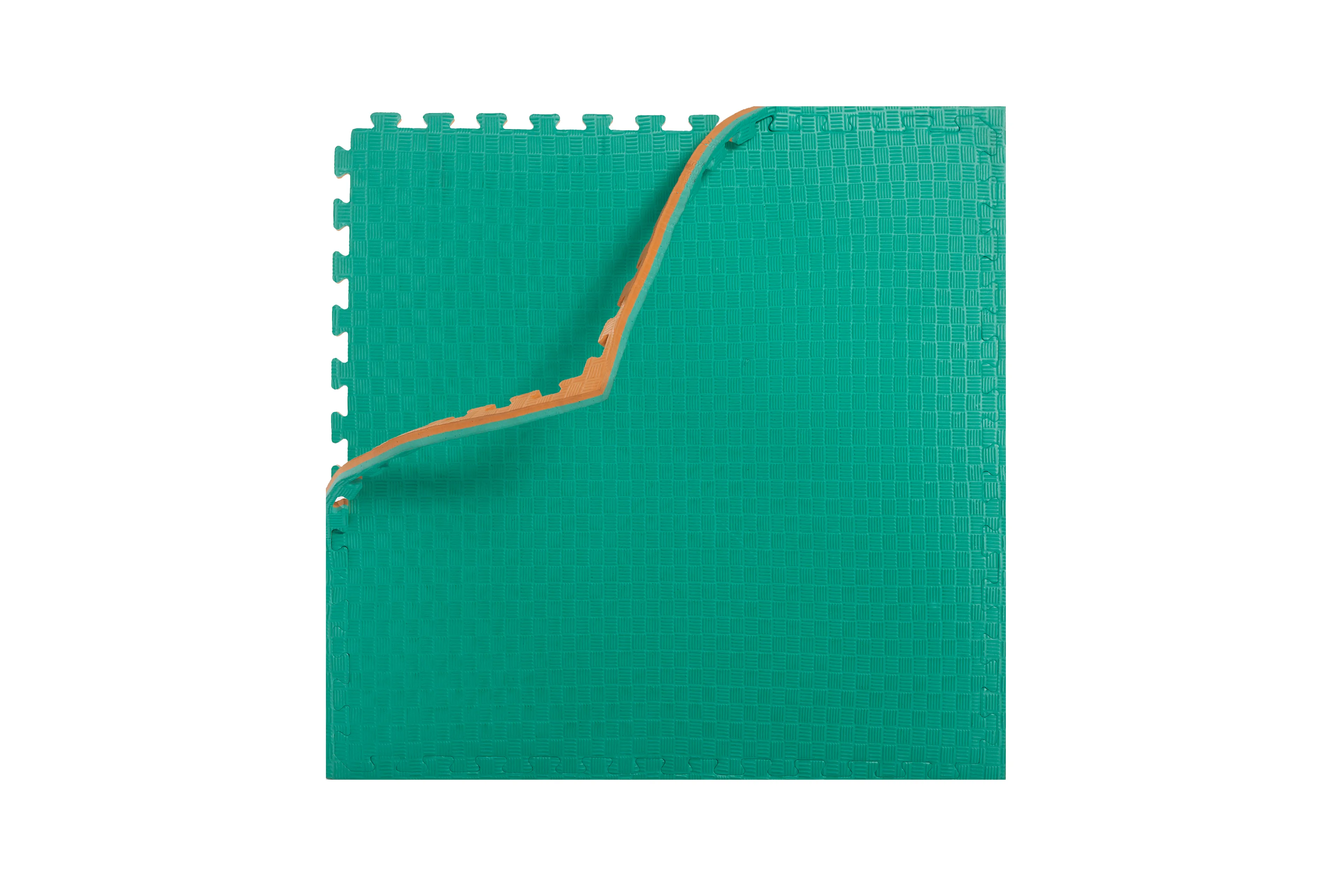 Tatami minderi 23mm 100x100 - turkuaz-turuncu